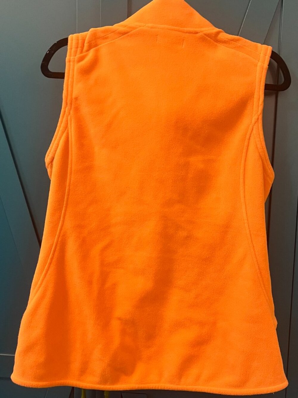 Lilly Pulitzer Full Zip Fleece Vest Neon Orange Size M - Picture 2 of 6